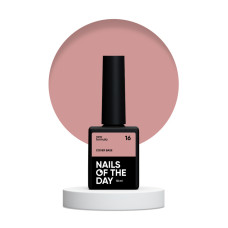 NAILSOFTHEDAY Cover base NEW 16 - kryjąca ciemno-beżowa baza hybrydowa, 10 ml